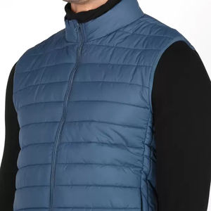 Venta al por mayor de los hombres de invierno logotipo personalizado ligero sin mangas Puffer Jacket Venta caliente al aire libre de los hombres sin mangas Puffer Jacket - Product Image 3