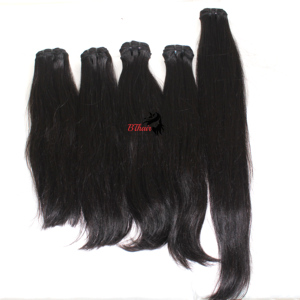 Extensiones de cabello sin procesar, mechones de cabello lacio brasileño, cabello virgen indio alineación con cutícula - Product Image 1