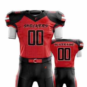 Uniforme de fútbol americano personalizado para hombres Material de poliéster transpirable Tallas grandes Mejor precio al por mayor con bajo MOQ Servicios Adultos - Product Image 4