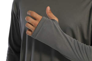 Mositure mèche protection UV hommes vêtements de pêche chemises de pêche personnalisé nouvelle conception sérigraphie 4 voies extensible - Product Image 4