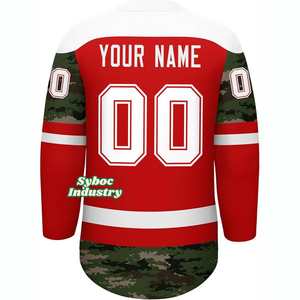 Custom Sublimation Ice Hockey Jersey <b>for</b> Adult Personalized Team Uniform Breathable Polyester Hockey Shirt <b>for</b> <b>Clubs</b> - Product Image 1