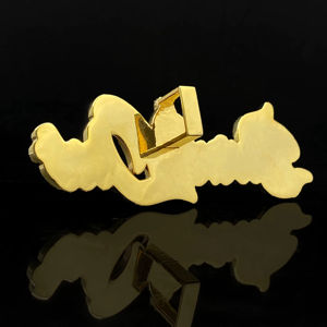 จี้ห้อยคอฮิปฮอปสแตนเลสสตีลประดับเพชร CZ สไตล์เทรนดี้ - Product Image 2