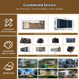 บ้านสำเร็จรูปสั่งทำพิเศษ บ้านคอนเทนเนอร์หรูหราสะดวกสบาย บ้านแคปซูลอวกาศ บ้านแอปเปิ้ลเคบิน บ้านสำเร็จรูปแบบโมดูลาร์ สำหรับพักอาศัยในโรงแรม - Product Image 6