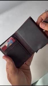 Cartera de Cuero Vacuno con Bloqueo RFID Anti-Robo, Diseño Personalizado, con Cierre de Cremallera y Clip para Dinero, para Tarjetas de Crédito y de Presentación - Product Image 3