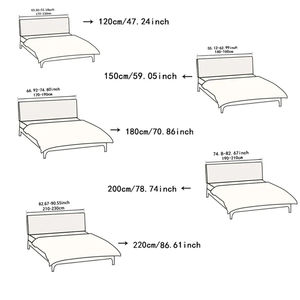 Housse <span class=keywords><strong>de</strong></span> tête <span class=keywords><strong>de</strong></span> <span class=keywords><strong>lit</strong></span> Housse anti-poussière Housse <span class=keywords><strong>de</strong></span> tête <span class=keywords><strong>de</strong></span> <span class=keywords><strong>lit</strong></span> rembourrée moderne - Product Image 3
