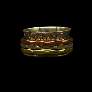 Daily Wear 925 Sterling Silver Cheap Classic Elegant Trendy Unique Fashion Finger Unisex <b>Spinner</b> <b>Ring</b> - Product Image 2