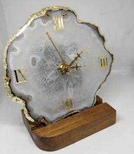 La mejor calidad, gran oferta, reloj de mesa de ágata blanca Natural a granel, reloj de pared de ágata, reloj colgante de ágata, regalo - Product Image 4