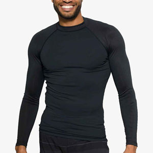 Tout nouveau 2025 meilleur fabriqué Oem conception la plus populaire Rash Guard hommes vêtements de gymnastique Rash Guard élégant respirant Compression chemise - Product Image 6