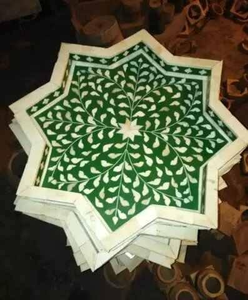 Bandeja de incrustaciones de hueso amigable con el presupuesto Bandeja de incrustaciones de hueso para su hogar Encanto hecho a mano Uso múltiple por artesanía de media luna - Product Image 6