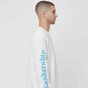 เสื้อยืดผ้าวาฟเฟิลแขนยาวสำหรับผู้ชายเสื้อยืดผ้าฝ้าย100% พรีเมี่ยมสำหรับใส่พักผ่อน - Product Image 2