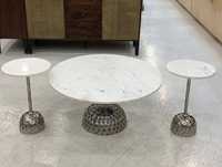 Nouvel arrivage Table d'appoint polyvalente en fonte d'aluminium Table centrale convertible pour la maison Salon Appartement Utilisation pour la maison Centre commercial