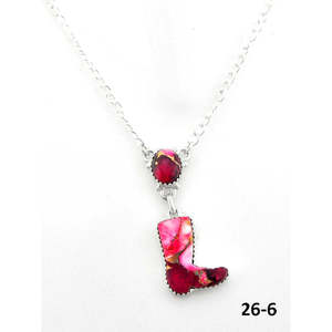 Collier Rose Dahlia de conception sud-ouest, serti de diamants, grenats et perles, avec chaînes en platine et argent sterling plaqué rhodium, monture clos tendance - Product Image 6