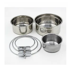 Двойные миски для еды и воды, зеркальные полированные миски для собак и кошек, новейший дизайн, железная подставка из нержавеющей стали, принадлежности для кормления животных