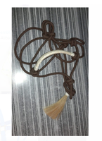 Cuerda de nailon trenzada personalizada para caballos, halter, silla de montar inglesa, equipo ecuestre cómodo y lavable para carreras de caballos