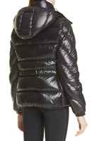 Blouson Bomber Matelassé pour Femme, Veste d'Hiver Chaude, Rembourrage en Coton Isolant, Noir, Style Streetwear, Service OEM, Logo Frontal