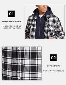 Veste à capuche en bois d'érable pour homme, tendance, marque privée, coupe-vent, imperméable, softshell - Product Image 3