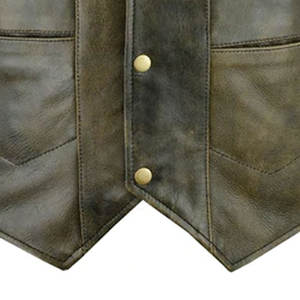 Gilet en cuir sans manches personnalisable à la mode pour hommes équipement de moto d'hiver respirant vente en gros de matériel à la mode pour - Product Image 6