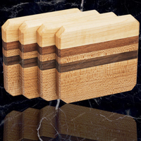 Sous-verre en bois de noyer personnalisé ensemble de tapis de boisson résistant à la chaleur sous-verres carrés en bois tasses à café aux prix les moins chers