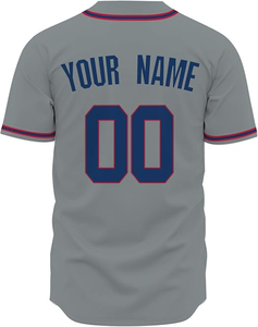 OEM High Quality 100% Polyester Breathable Quick Dry <b>Baseball</b> Jersey Customizable Sublimation Full Button Design Solid Softball - Product Image 3