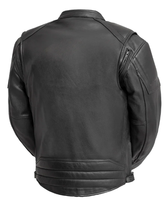 Blouson de moto en cuir véritable pour homme, fait main, élégant, style urbain, écologique, tissé, collection printemps, vente en gros