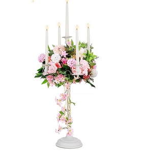 Ms inc <b>Home</b> Decorative 3 arm gold metal Candle Holders votive Candle Jar Metal Hollow Customized Candle Holder - Product Image 5