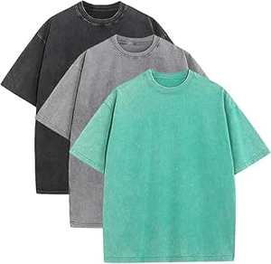 2025 à la mode solide lavage à l'acide séchage rapide t-shirt de haute qualité 240GSM coton lourd hommes à manches courtes surdimensionné T-Shirt-100 % coton - Product Image 5