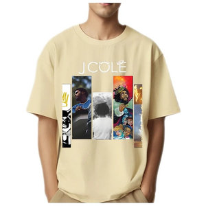 เสื้อยืดลายดราเก้ เจ โคล ลายเรียบ แร็ปเปอร์ ผ้าคอตตอนเนื้อละเอียด ผลิตในจีน ใส่ได้ทุกฤดู น้ำหนักหลากหลาย - Product Image 4