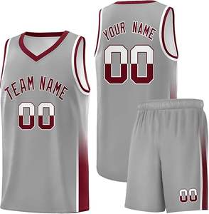 Uniformes de baloncesto personalizables, ropa deportiva transpirable sin mangas de secado rápido, camisetas de talla grande, diseño de impresión propio - Product Image 1