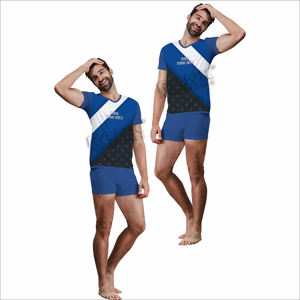 ชุดเสื้อยืดและกางเกงขาสั้นแบบลำลองสำหรับผู้ชายชุดแนวสตรีทเสื้อยืดแนวสปอร์ตและกางเกงขาสั้นเนื้อผ้าระบายอากาศได้ดีสำหรับฤดูร้อน - Product Image 4