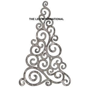 Décorations Murales Argentées pour la Maison, Ornements de Noël à Suspendre, Autres Décorations de Noël en Métal Poli – Vente Chaude - Product Image 3