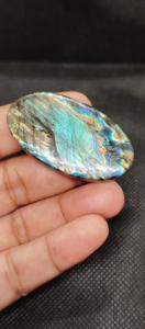 Udgems หินลาบราดอไรต์ธรรมชาติอัญมณีหลวมขนาดผสมสีขาวและทองแดงสำหรับทำเครื่องประดับ - Product Image 2