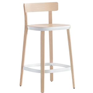 Al Aire Libre Home Bar Silla de bar de madera de teca maciza para restaurante Café Villa Muebles-Juna - Product Image 1