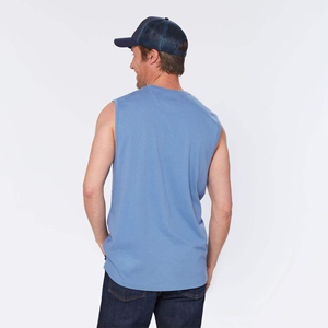 OEM Custom Manufacturer High-Quality <b>Men's</b> Sleeveless <b>Pocket</b> T-<b>Shirt</b> Perfect for Summer and Activewear <b>Men's</b> T-<b>shirts</b> - Product Image 3