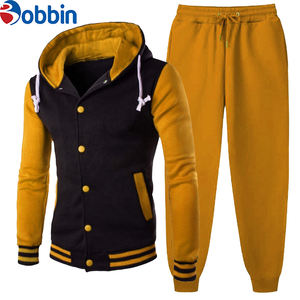 Conjunto de Chaqueta Universitaria y Pantalones Deportivos para Hombre, Estilo Hip Hop, Baloncesto, Invierno, Chándal, Colores Combinados - Product Image 5