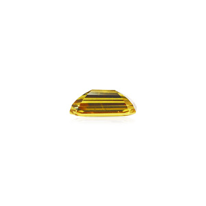 Pierre de saphir jaune facettée péridot naturel - Coupe ovale de 5,28 carats - Product Image 2