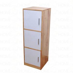 ตู้เก็บเอกสารแบบมินิมอล 3 ลิ้นชัก ขนาด 40x120x40 ซม. ทำจากไม้ยางพารา รุ่น TCN68009 แบบตั้งพื้นและเคลื่อนย้ายได้ เหมาะสำหรับเก็บเอกสารในสำนักงานหรือห้องออกกำลังกาย - Product Image 1