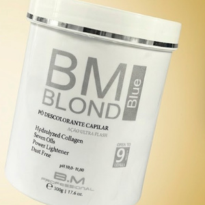 Polvo Decolorante Azul Rubio Orgánico Bionat BM 500g, Crema Aclarante con Colágeno Hidrolizado, Siete Aceites, Sin Polvo, Unisex, Permanente - Product Image 2
