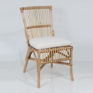 Silla de Comedor de Teca para Jardín, Estilo Retro, Madera Natural Semi-Pulida, Ecológica, para Patio, Cafetería, Resort, Parque - Product Image 1