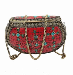 Mini Mosaic Clutch Bag <b>For</b> Compact <b>Storage</b> Stylish Evening Mosaic Clutch Bag With Shine Effect <b>for</b> women mobile holder - Product Image 4