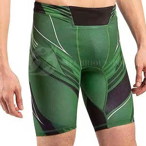 Short de compression en polyester de qualité supérieure Personnaliser la conception Imprimé Liner Gym Short de course pour hommes - Product Image 3