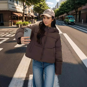 Custom Made Unisex Outdoor Casual Elastic Collar Zip-Up Faux <b>Suede</b> Bomber <b>Jacket</b> for Men - Product Image 3