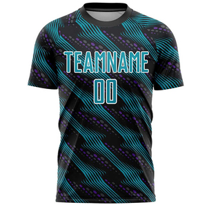 Camisetas de Fútbol Personalizadas para Hombre, Sublimadas, Ligeras, Antibacterianas, Transpirables, Estilo Argentina Mundial, Manga Corta - Product Image 1