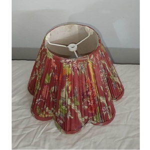 Pantallas de Lámpara Plisadas Suaves de Tela de Lino de Lujo Modernas Hechas a Mano para Lámparas de Mesa de Interior, Cubiertas para Lámparas Colgantes, Recubrimiento en Polvo Ecológico - Product Image 1