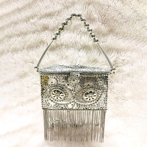 Handcrafted Bridal Designer Metal Ladies <b>Clutch</b> Bags | Handmade Women's Stylish Metal <b>Clutches</b> - Product Image 1