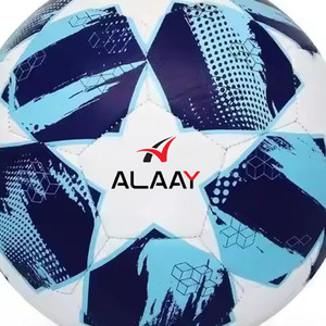 Alaay, nuevo diseño, logotipo personalizado, tamaño 5, balón de fútbol, paneles de costura de entrenamiento oficial hechos de materiales de PVC PU TPU - Product Image 2