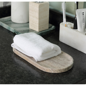 Lujosa y duradera bandeja de mármol antiguo bandeja decorativa para el hogar tienda decoración restaurante bandeja para servir - Product Image 6