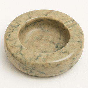 Bol décoratif en marbre Orange fabriqué à la main cendrier en pierre Unique pour décor de bureau à domicile cadeau en marbre élégant - Product Image 2