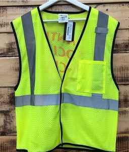 Chaleco DE SEGURIDAD vaquero unisex al por mayor para trabajo tipo reflejo impreso logotipo bordado Chaleco de trabajo unisex barato - Product Image 1