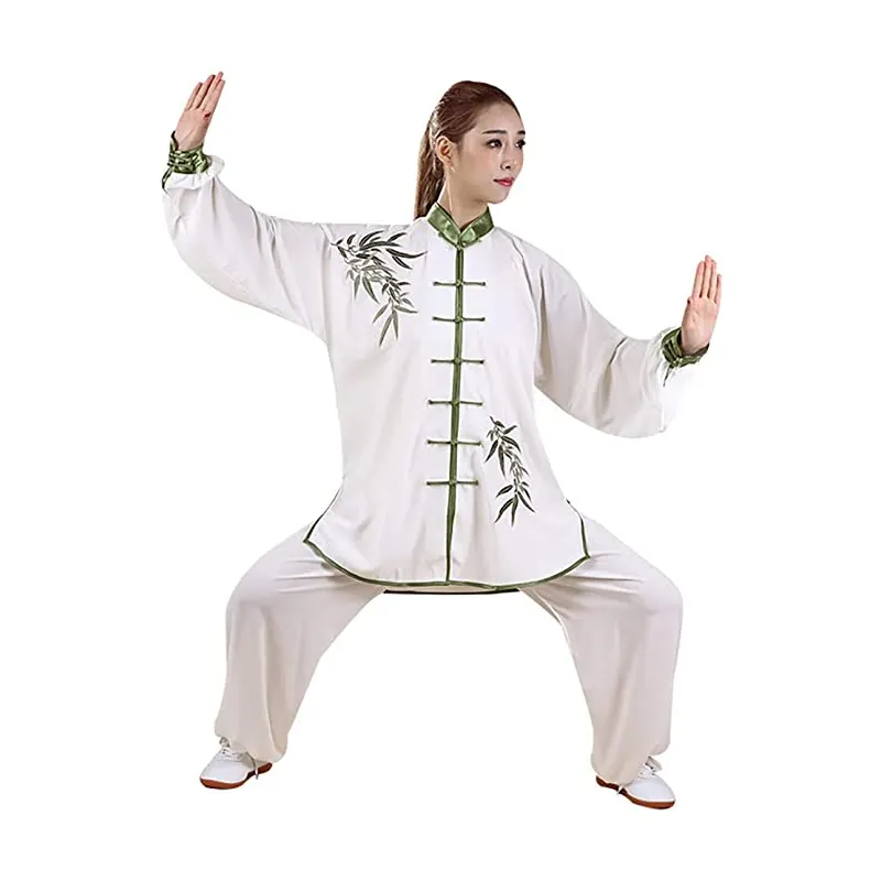 besbomig Unisex Classico Kung Fu Uniformi di Arti Marziali Unisex Arti Marziali Taichi Practice Abbigliamento per Uomo Donna 