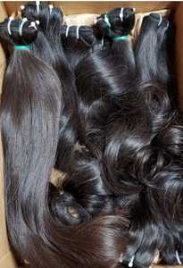 Paquetes de pelo liso sedoso natural tejido indio Venta de fábrica de La India - Product Image 6